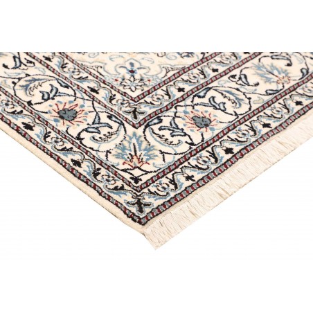 Tappeto Nain Kashmar Persia bianco grigio 163x247