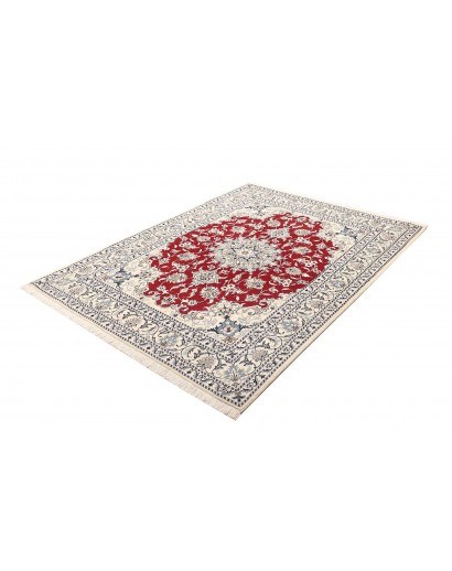 Tappeto Nain Kashmar Persia bianco marrone 150x196