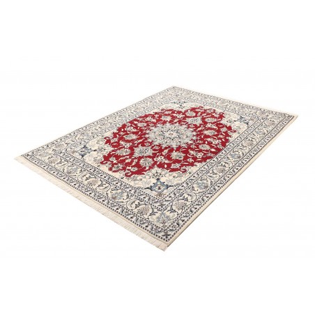 Tappeto Nain Kashmar Persia bianco marrone 150x196