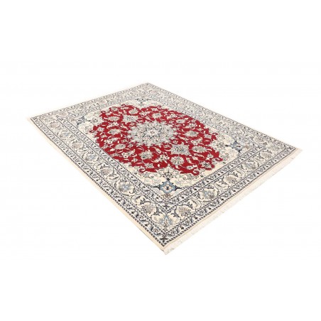 Tappeto Nain Kashmar Persia bianco marrone 150x196