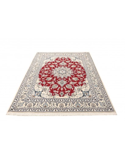 Tappeto Nain Kashmar Persia bianco marrone 150x196