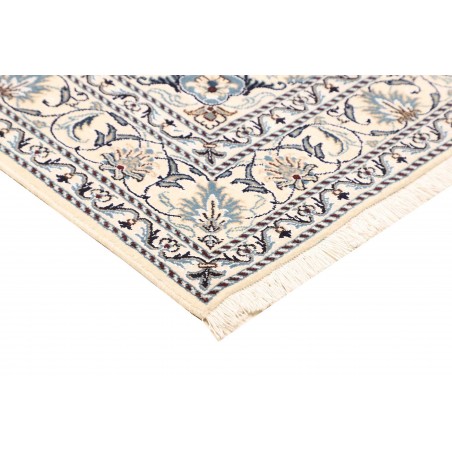 Tappeto Nain Kashmar Persia bianco marrone 150x196