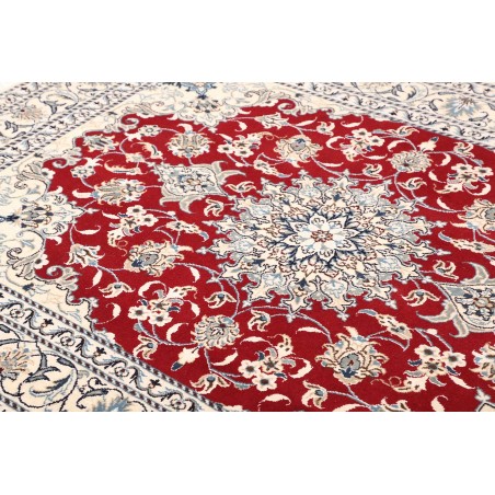 Tappeto Nain Kashmar Persia bianco marrone 150x196
