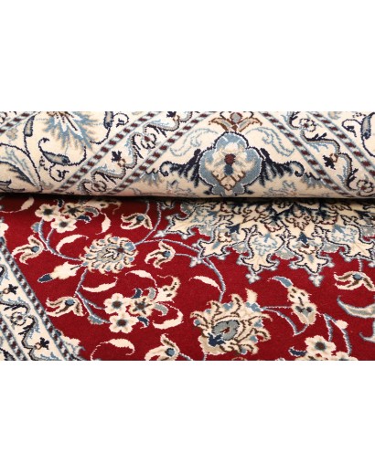 Tappeto Nain Kashmar Persia bianco marrone 150x196