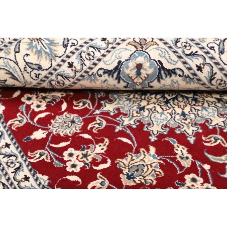 Tappeto Nain Kashmar Persia bianco marrone 150x196