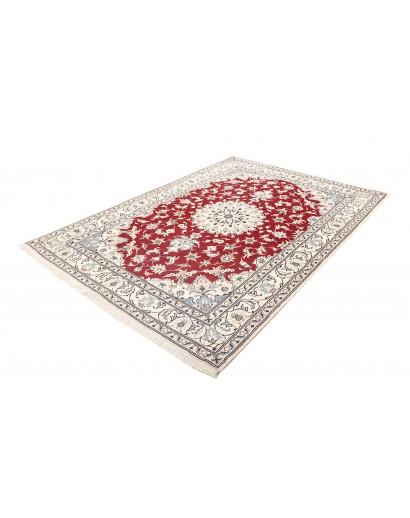 Tappeto Nain Kashmar Persia bianco grigio 170x235