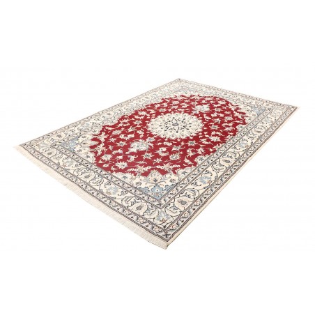 Tappeto Nain Kashmar Persia bianco grigio 170x235