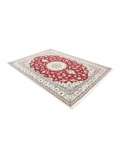 Tappeto Nain Kashmar Persia bianco grigio 170x235