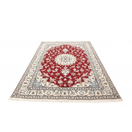Tappeto Nain Kashmar Persia bianco grigio 170x235