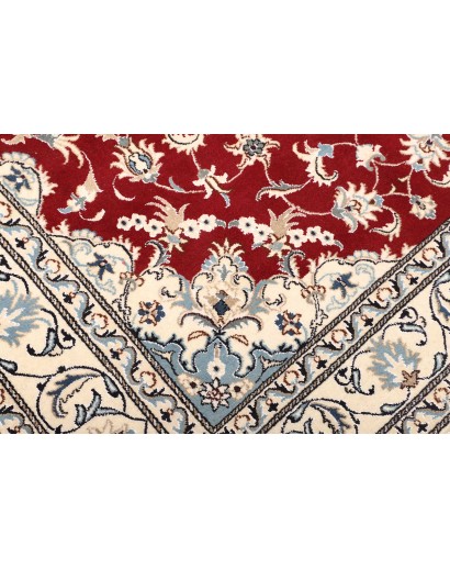 Tappeto Nain Kashmar Persia bianco grigio 170x235