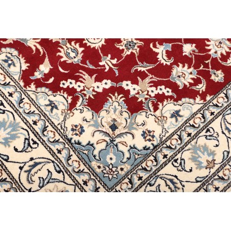 Tappeto Nain Kashmar Persia bianco grigio 170x235