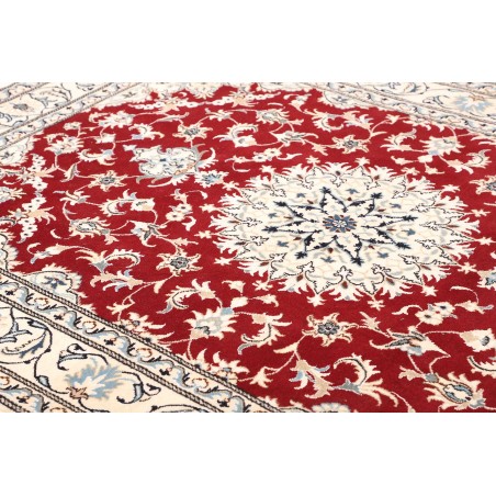 Tappeto Nain Kashmar Persia bianco grigio 170x235