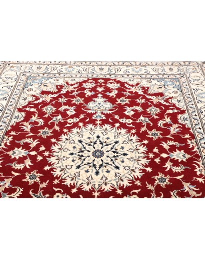 Tappeto Nain Kashmar Persia bianco grigio 170x235