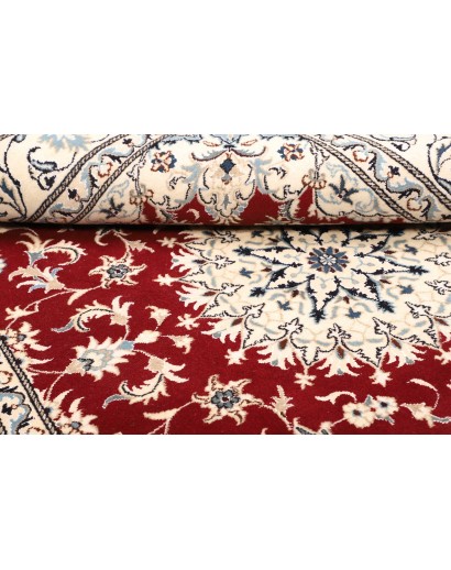 Tappeto Nain Kashmar Persia bianco grigio 170x235