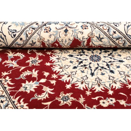 Tappeto Nain Kashmar Persia bianco grigio 170x235