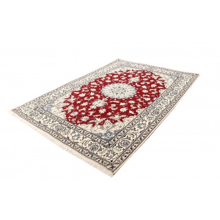 Tappeto Nain Kashmar Persia bianco marrone 170x235