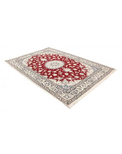 Tappeto Nain Kashmar Persia bianco marrone 170x235