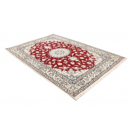 Tappeto Nain Kashmar Persia bianco marrone 170x235