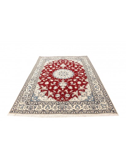 Tappeto Nain Kashmar Persia bianco marrone 170x235