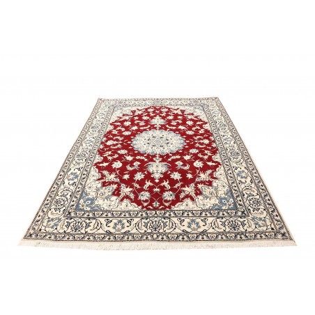 Tappeto Nain Kashmar Persia bianco marrone 170x235