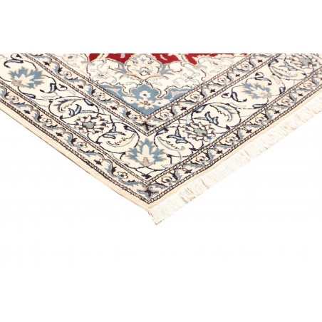 Tappeto Nain Kashmar Persia bianco marrone 170x235