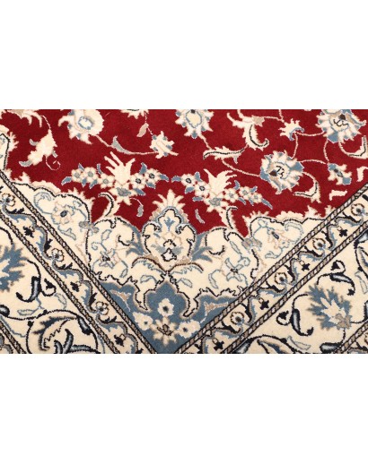 Tappeto Nain Kashmar Persia bianco marrone 170x235