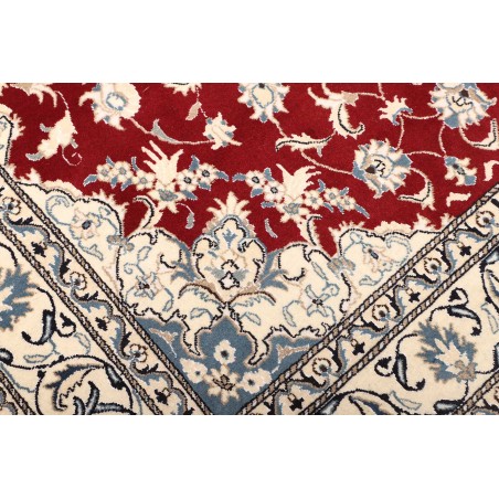 Tappeto Nain Kashmar Persia bianco marrone 170x235