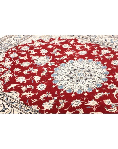 Tappeto Nain Kashmar Persia bianco marrone 170x235