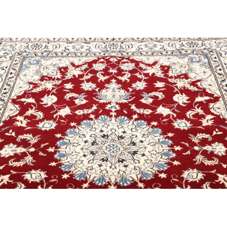 Tappeto Nain Kashmar Persia bianco marrone 170x235