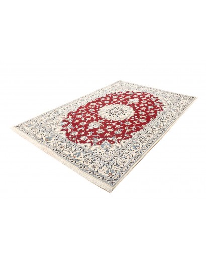Tappeto Nain Kashmar Persia bianco grigio 170x240