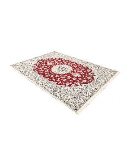 Tappeto Nain Kashmar Persia bianco grigio 170x240
