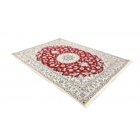 Tappeto Nain Kashmar Persia bianco grigio 170x240