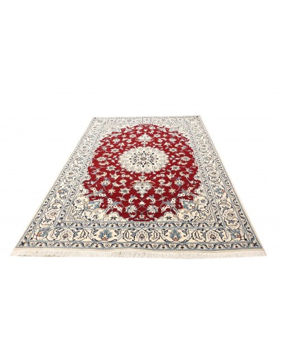 Tappeto Nain Kashmar Persia bianco grigio 170x240