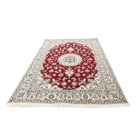 Tappeto Nain Kashmar Persia bianco grigio 170x240