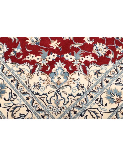 Tappeto Nain Kashmar Persia bianco grigio 170x240