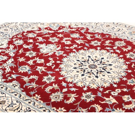 Tappeto Nain Kashmar Persia bianco grigio 170x240