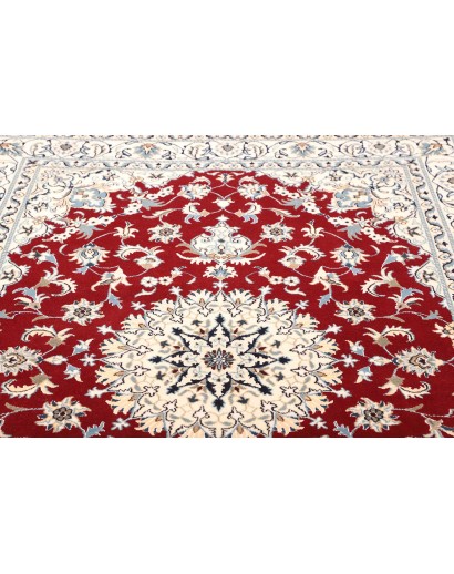 Tappeto Nain Kashmar Persia bianco grigio 170x240