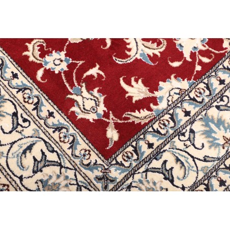 Tappeto Nain Kashmar Persia bianco marrone 153x202