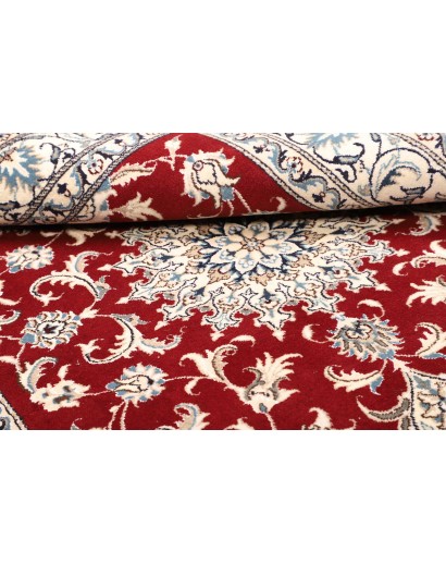 Tappeto Nain Kashmar Persia bianco marrone 153x202