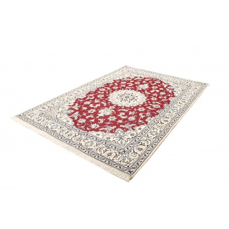 Tappeto Nain Kashmar Persia bianco grigio 167x240