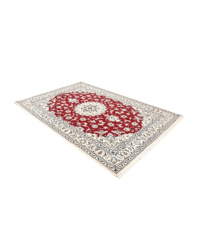 Tappeto Nain Kashmar Persia bianco grigio 167x240