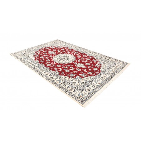 Tappeto Nain Kashmar Persia bianco grigio 167x240