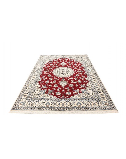 Tappeto Nain Kashmar Persia bianco grigio 167x240