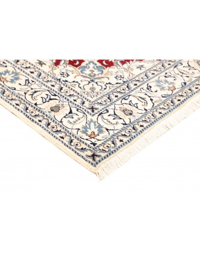 Tappeto Nain Kashmar Persia bianco grigio 167x240