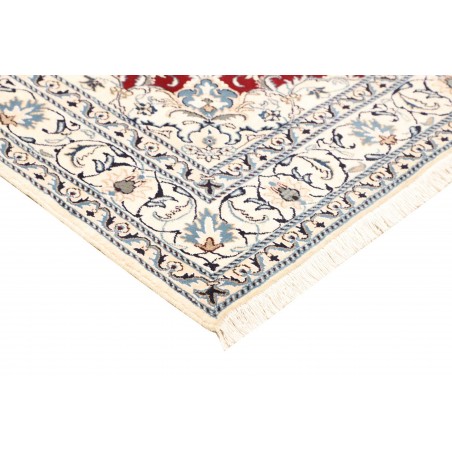 Tappeto Nain Kashmar Persia bianco grigio 167x240