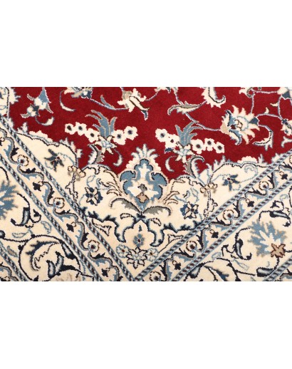 Tappeto Nain Kashmar Persia bianco grigio 167x240