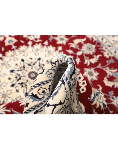 Tappeto Nain Kashmar Persia bianco grigio 167x240