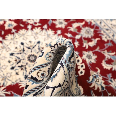 Tappeto Nain Kashmar Persia bianco grigio 167x240