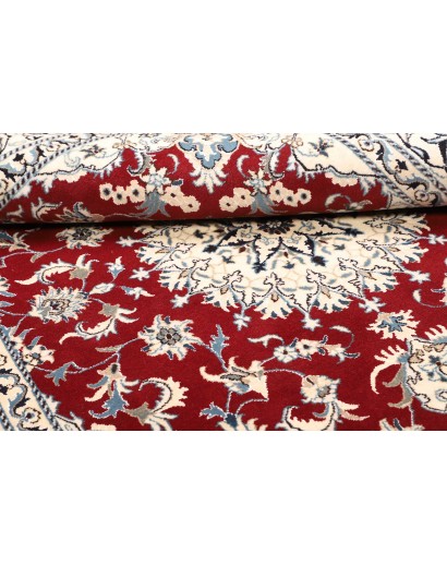 Tappeto Nain Kashmar Persia bianco grigio 167x240