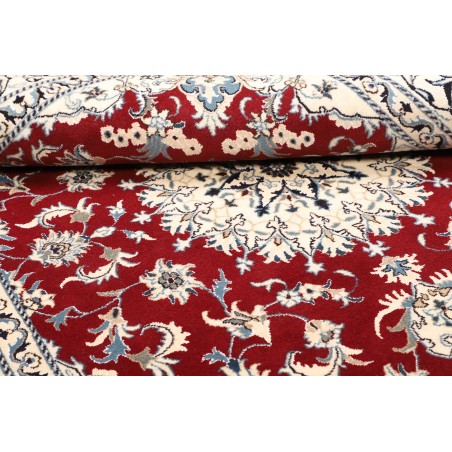Tappeto Nain Kashmar Persia bianco grigio 167x240